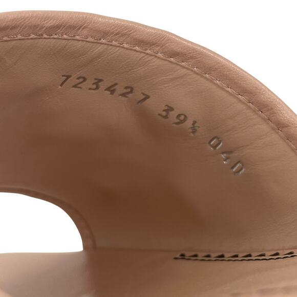 Gucci Janaya Interlocking G Studs Open Toe Slide Sandals Pink Size 39.5 - Picture 13 of 14